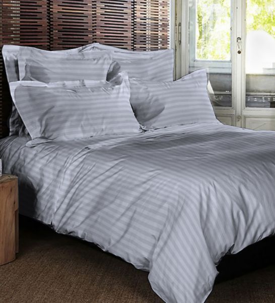 Picture of Fitted sheet, lameirinho, emperior, dimensions 200x200, satin, grey silver