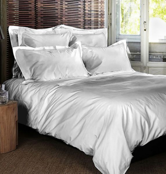 Picture of Duvet cover, lameirinho, emperior, dimensions 290x235, white with silver stitching