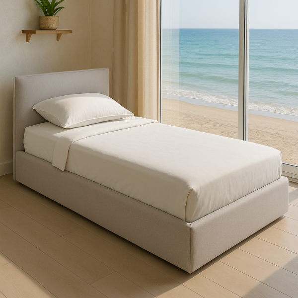 Picture of Bed mpgl0496 armena, loft, dimensions 200x160cm, storage box, upholstery primo 05