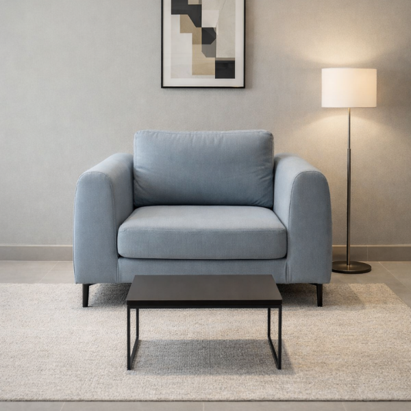 Picture of Armchair mpgl0458 bianca, loft, sf6000, dimension 110cm, upholstery melva 72