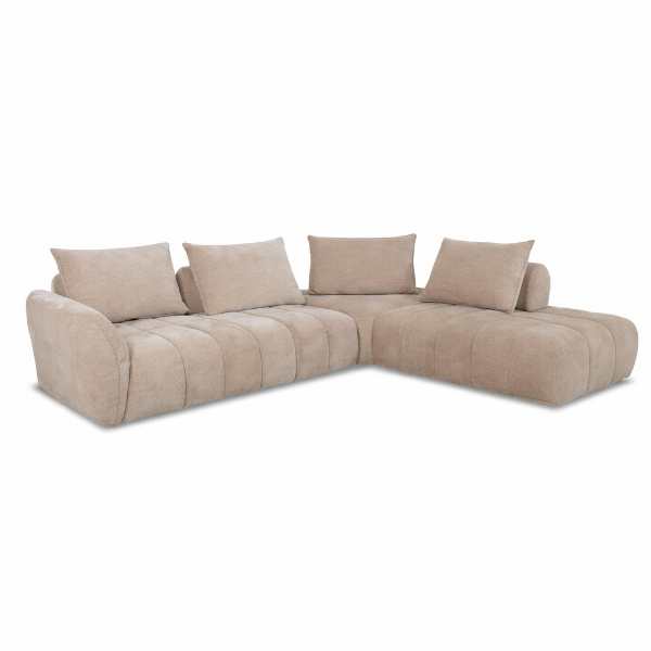 Picture of Modular sofa angolare, diesis, fabric beige, 135x130-137x89cm