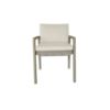 Picture of Chair with armrest, oslo, teak grey, sand, with 2 cushions cream, 57.8x57.8x81.6 cm