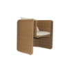 Picture of Armchair, nodi, caramel, 2 cushions champagne, 81x80x81cm 