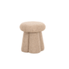 Picture of Ottoman, alina, fabric, dark beige, 43x43x49cm