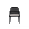 Picture of Chair with armrest, sena, wood black, cushion grey, 56x52x83cm 