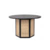 Picture of Dining table, sinclair, wood, black-cream, dia.120x75cm 