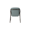 Picture of Chair with armrest, joli, metal bronze frame, fabric, blue sage 