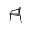Picture of Chair with armrest, joli, metal bronze frame, fabric, blue sage 