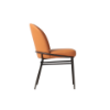 Picture of Chair, sophie, matt bronze metal, terra pu leather, 49x56x82cm