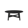 Picture of Coffee table, bento , wood structure, black, dia.85x35cm