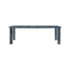 Picture of Dining table, dua, top and legs marble green ,frame metal grey , 240x110x76cm
