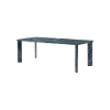 Picture of Dining table, dua, top and legs marble green ,frame metal grey , 240x110x76cm