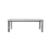 Picture of Dining table, dua, top and legs marble fair white, frame metal grey, 240x110x76cm