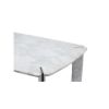 Picture of Dining table, dua, top and legs marble fair white, frame metal grey, 240x110x76cm