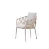 Picture of Chair with armrest, amaya alu, sand, 55x65x80cm 