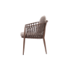 Picture of Chair with armrest, amaya alu, caramel, 55x65x80cm