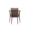 Picture of Chair with armrest, amaya alu, caramel, 55x65x80cm