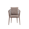Picture of Chair with armrest, amaya alu, caramel, 55x65x80cm