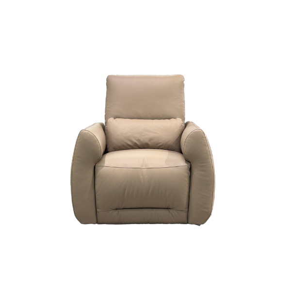 Picture of Armchair with mechanism, cozi, leather, nude, 97x100x101cm 