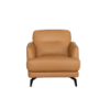 Picture of Armchair, mina, leather, cinnamon, 88x96x87cm 