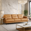 Picture of Modular 3 seater sofa, mina, leather, cinnamon, 234x96x87cm 
