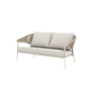 Picture of Sofa 2 seater, celine, ivory frame, cushion beige, natural rope, 180x81x82cm