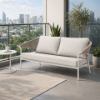 Picture of Sofa 2 seater, celine, ivory frame, cushion beige, natural rope, 180x81x82cm
