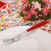 Picture of Table fork, real, red 73