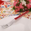 Picture of Table fork, iris, red 73