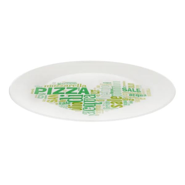 Picture of Pizza plate, i love pizza green ronda, 33 cm
