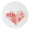 Picture of Pizza plate, i love pizza red ronda, 33 cm