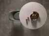 Picture of Table, extendable, top ceramic on glass, legs metal painted, matt sand, 120cm X 120-160cm H. 76cm