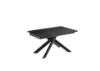 Picture of Table, extendable, top ceramic, legs metal, black marble, 80cm X 140 /200cm H. 76cm
