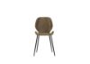 Picture of Chair, diana, seat and backrest covered with sand soft-touch, metal legs black, 55cm X 45cm H. 83cm