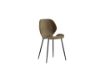Picture of Chair, diana, seat and backrest covered with sand soft-touch, metal legs black, 55cm X 45cm H. 83cm