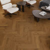 Picture of Parquet flooring, brown sugar herringbone optilock, 725 x 130 x 14 mm