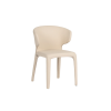 Picture of Chair, emil, back pu hard leather, beige