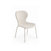Picture of Chair cb/2310 ops!, connubia, dimensions 48x54x81cm, matt black metal frame, upholstered in sand cros fabric  (p151/skz)