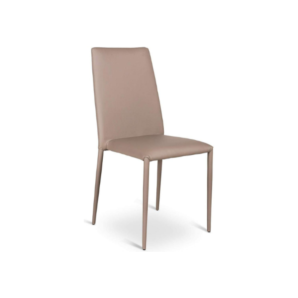 Picture of Chair om/124/t cleo, stones, dimensions 96x42x40cm, metal structure, faux leather upholstery, taupe