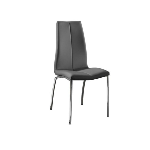 Picture of Chair om/222/gs viva, stones, dimensions 92x44x43cm, metal structure, imitation leather upholstery, dark gray