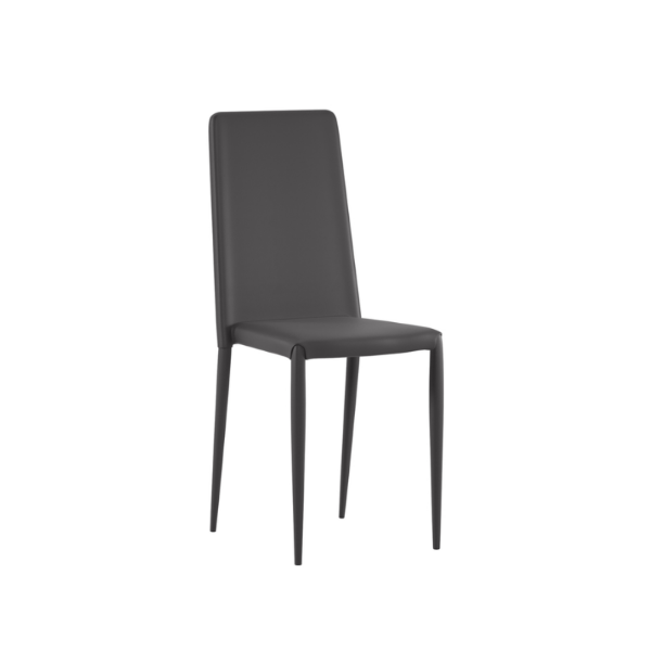 Picture of Chair om/124/g cleo, stones, dimensions 96x42x40cm, metal structure, faux leather upholstery, dark gray