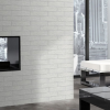 Picture of Floor tile brick blanco, marble effect, glossy, 6x25