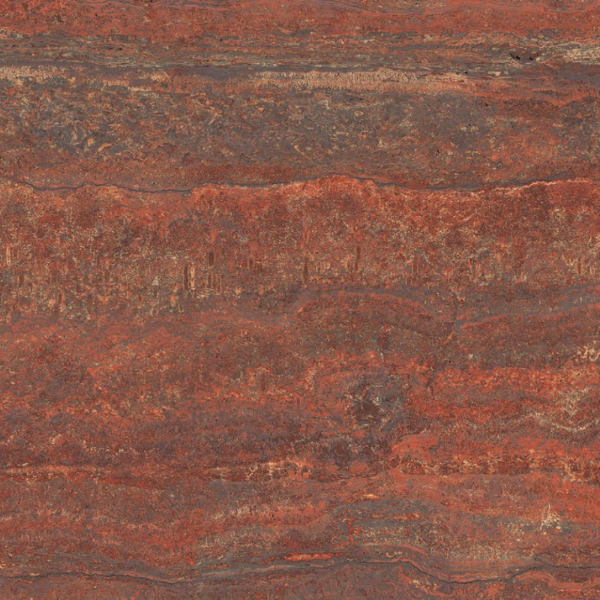 Picture of Floor tile travertino rosso vein cut, stone effect, matt, 60x120