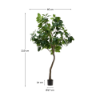 Picture of Bimë artificiale Ficus në vazo të zezë, 210 cm
