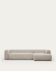 Picture of Divan Blok 4-vendësh me chaise longue në anën e djathtë, i veshur me chenille bezhë, 330 cm, FSC Mix Credit