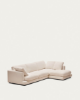 Picture of Divan Gala 4-vendësh me chaise longue në anën e djathtë, i veshur me chenille bezhë, 300 cm, FSC Mix Credit