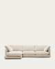 Picture of Divan Gala 4-vendësh me chaise longue në anën e majtë, i veshur me chenille bezhë, 300 cm, FSC Mix Credit