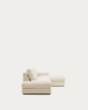 Picture of Divan modular Alea 5-vendësh me chaise longue në anën e djathtë dhe mbulesë të heqshme, i veshur me chenille ecru, 340 cm