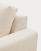 Picture of Divan modular Alea 5-vendësh me chaise longue në anën e djathtë dhe mbulesë të heqshme, i veshur me chenille ecru, 340 cm