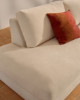Picture of Divan modular Alea 5-vendësh me chaise longue në anën e djathtë dhe mbulesë të heqshme, i veshur me chenille ecru, 340 cm